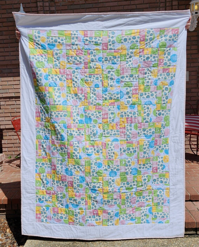 Suess Green Eggs & Horton Handmade Quilt