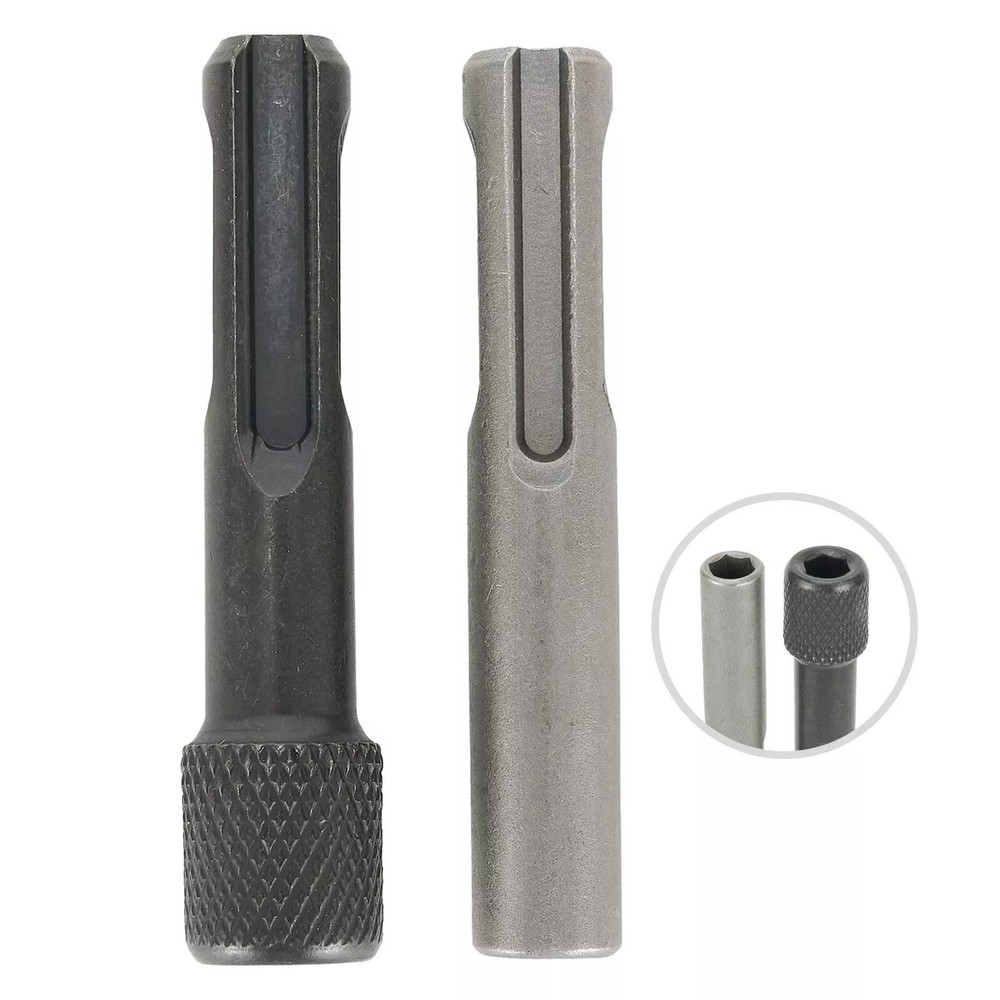 5pcs SDS Plus 1/4 Hex Socket Driver Hammer Drill Bit Adaptor Accessories Kit