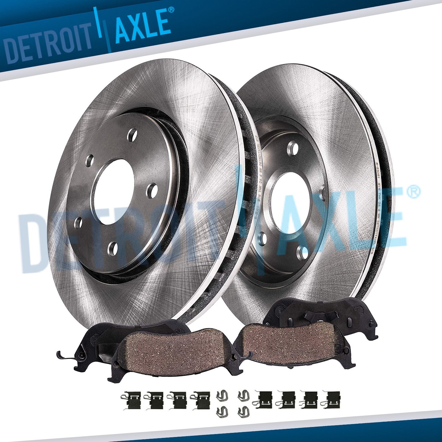 Front Disc Rotors + Brake Pads for Toyota Corolla Matrix Pontiac Vibe Scion xD