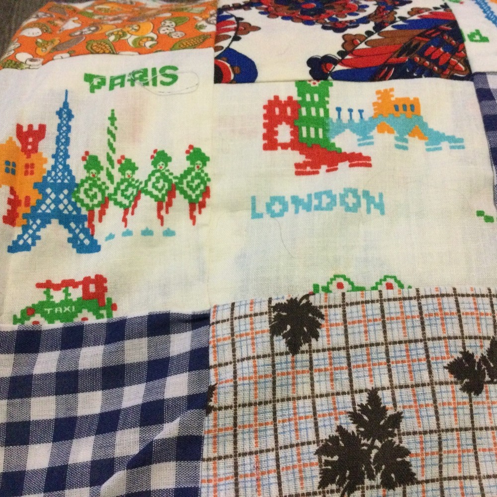 Vintage Quilt Patchwork Top Small 52” X 72”