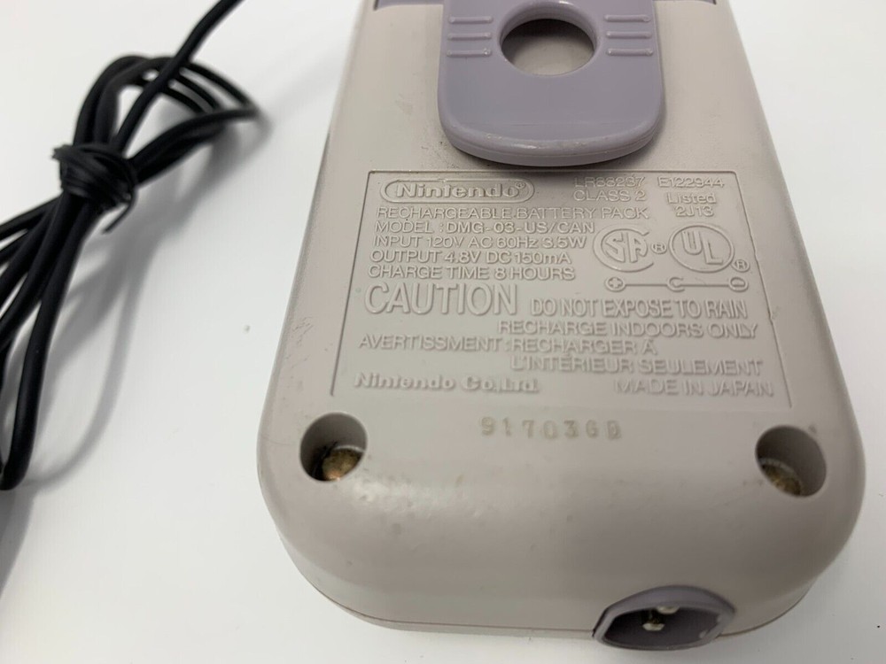 Game Boy Rechargeable Battery Pack AC Adapter Model DMG 03 US Untested!