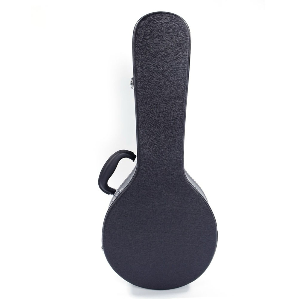 A-Style Mandolin Hardshell Case - Contoured Padded Lockable Black Finish