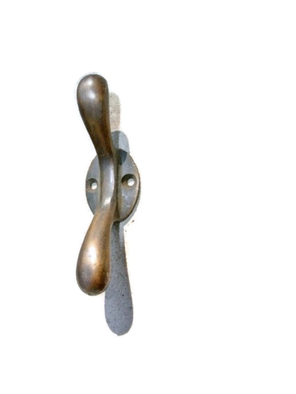 4 solid brass small 3" Hand Cast 7.5cm Cleat Tie Down Rope HooK CURTAINS loop