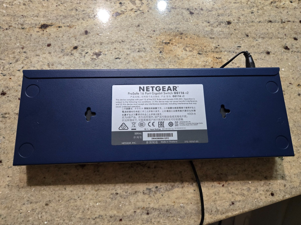 NETGEAR ProSafe (GS116) 16-Ports External Switch