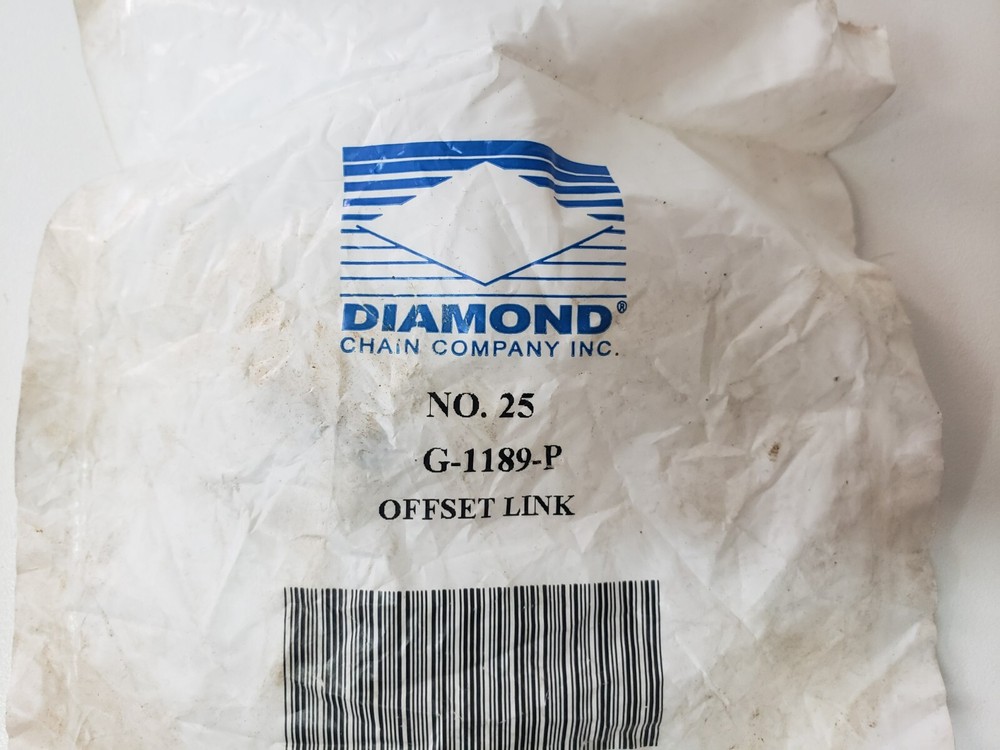 Diamond 25 Roller Chain Offset Link G-1189-P