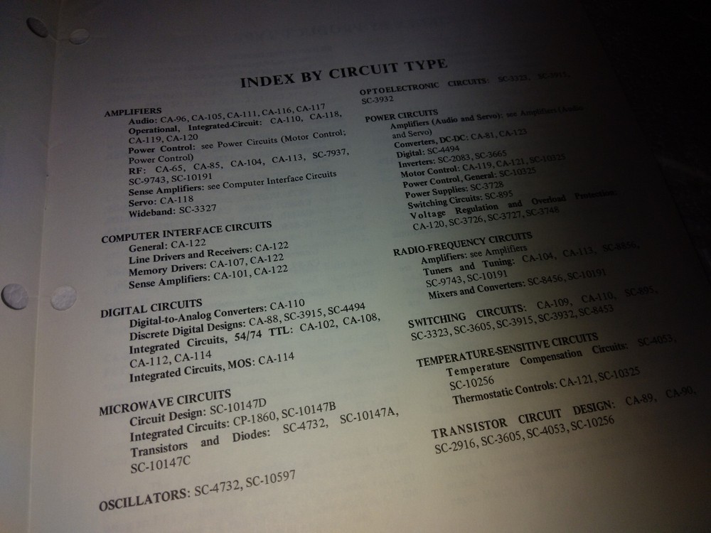 Texas Instruments Semiconductor IC & Discrete Components Descriptions 12 Pages
