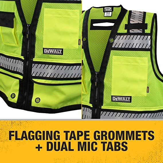 DEWALT DSV521 HEAVY DUTY Class 2 Heavy Duty Surveyor Vest