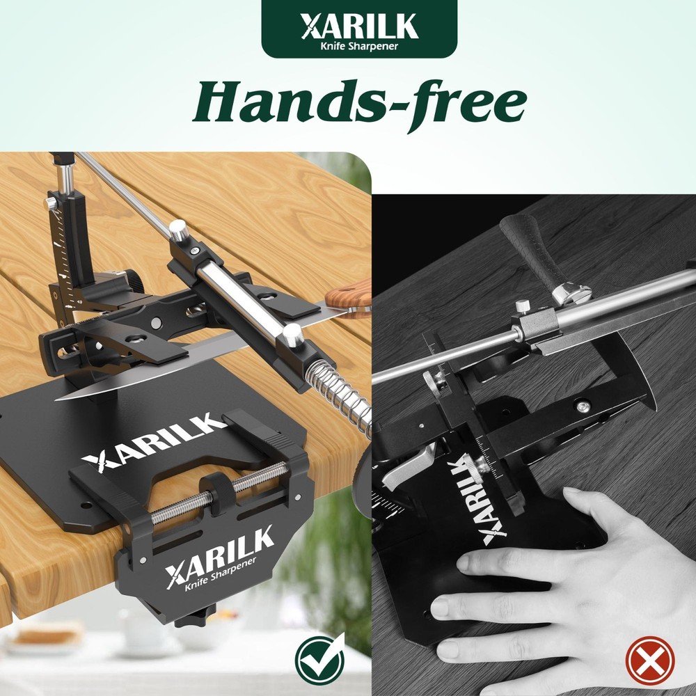 Aluminum Knife Sharpener Securing Clip, Adjustable Width 1.8-4.5",GEN2/GEN3