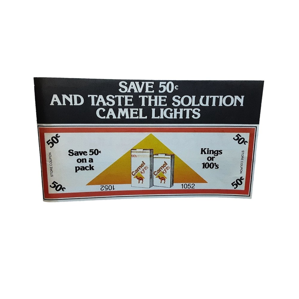 1979 Camel Lights 100s Cigarettes Original Print Ad