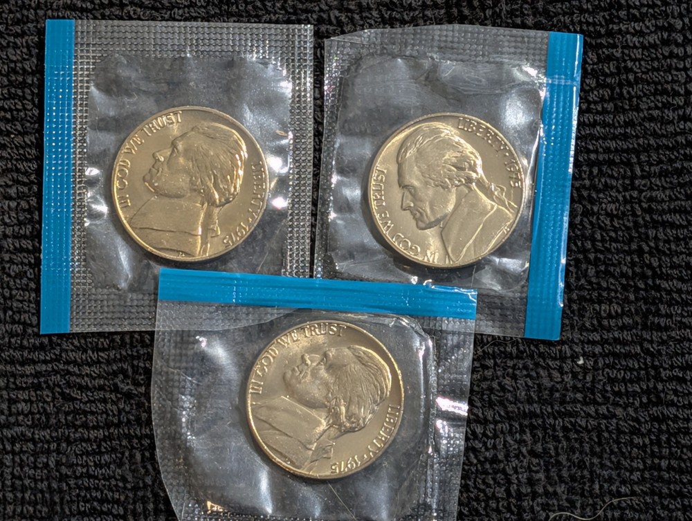 1975-P BU Jefferson Nickle from Mint set