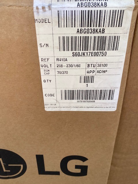 ABG038KAB Genuine LG Scroll Compressor (NEW)
