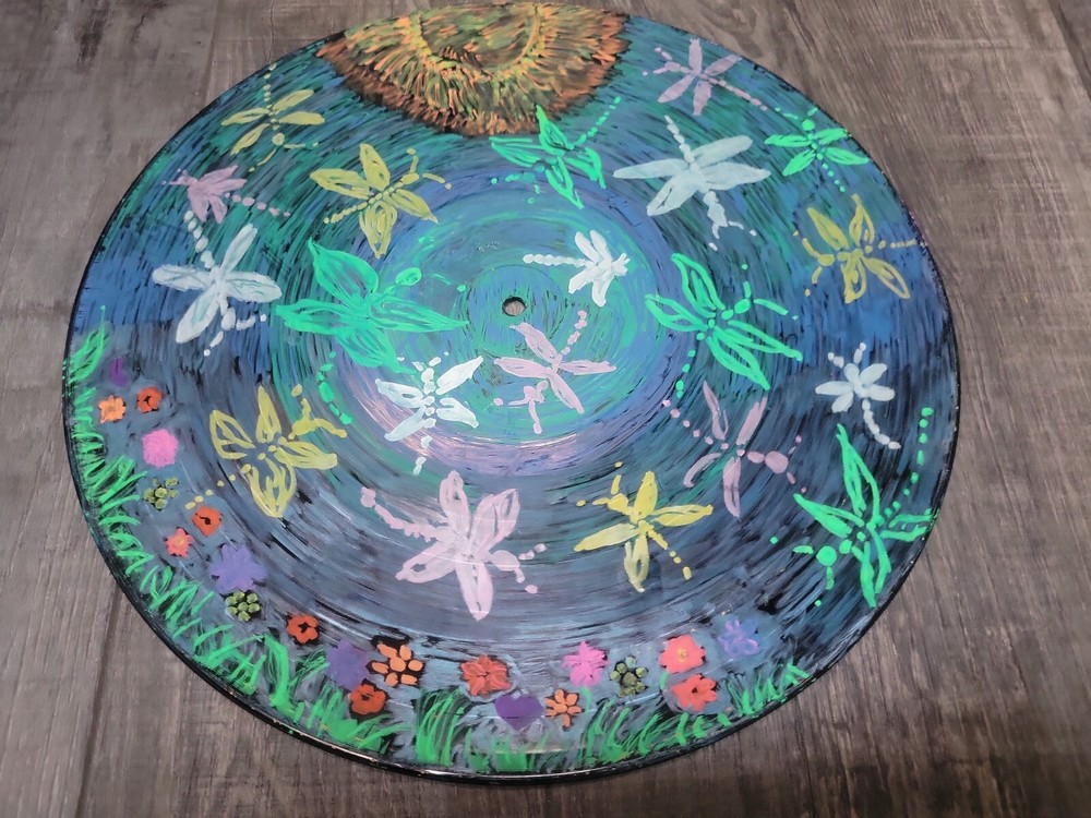 Handpainted 12"vinyl Record