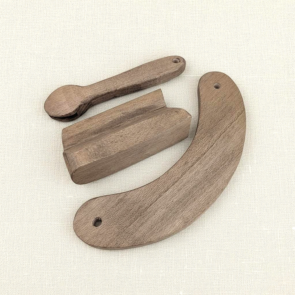 Hat maker tools millinery set. Pusher, puller, tolliker for hatmaking