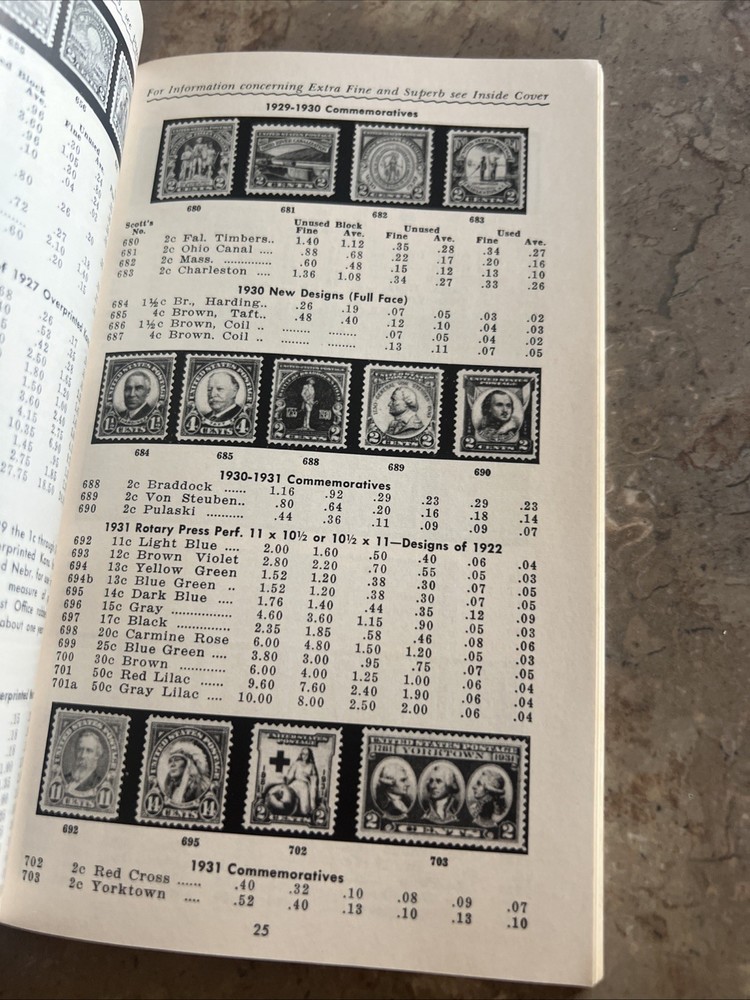 Vintage 1961 / 1962 Stamp Price List Booklet