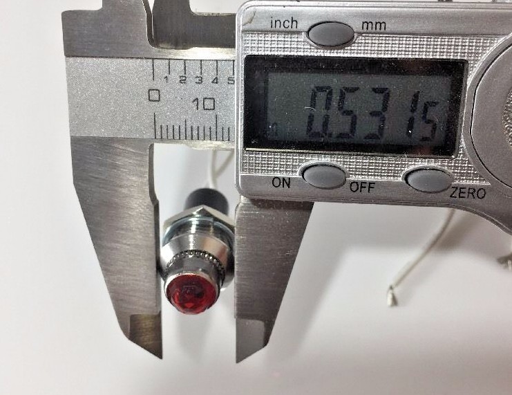 Pair Green Pilot Dash Indicator Warning Lights 12V - Vintage Classic Hot Rod