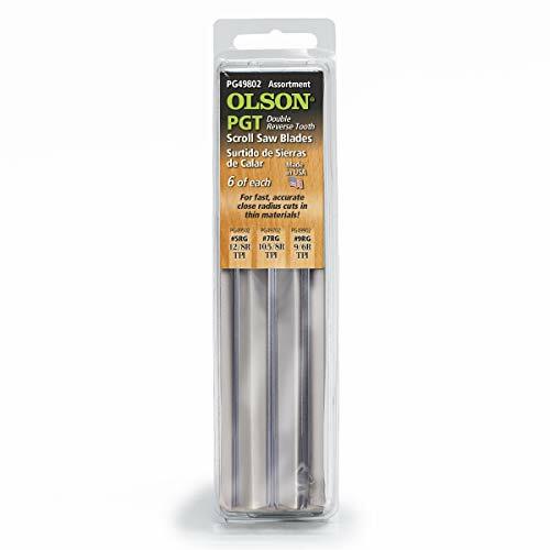 Precision Double Reverse Tooth Ground Scroll Saw Blade Assortment PG49802