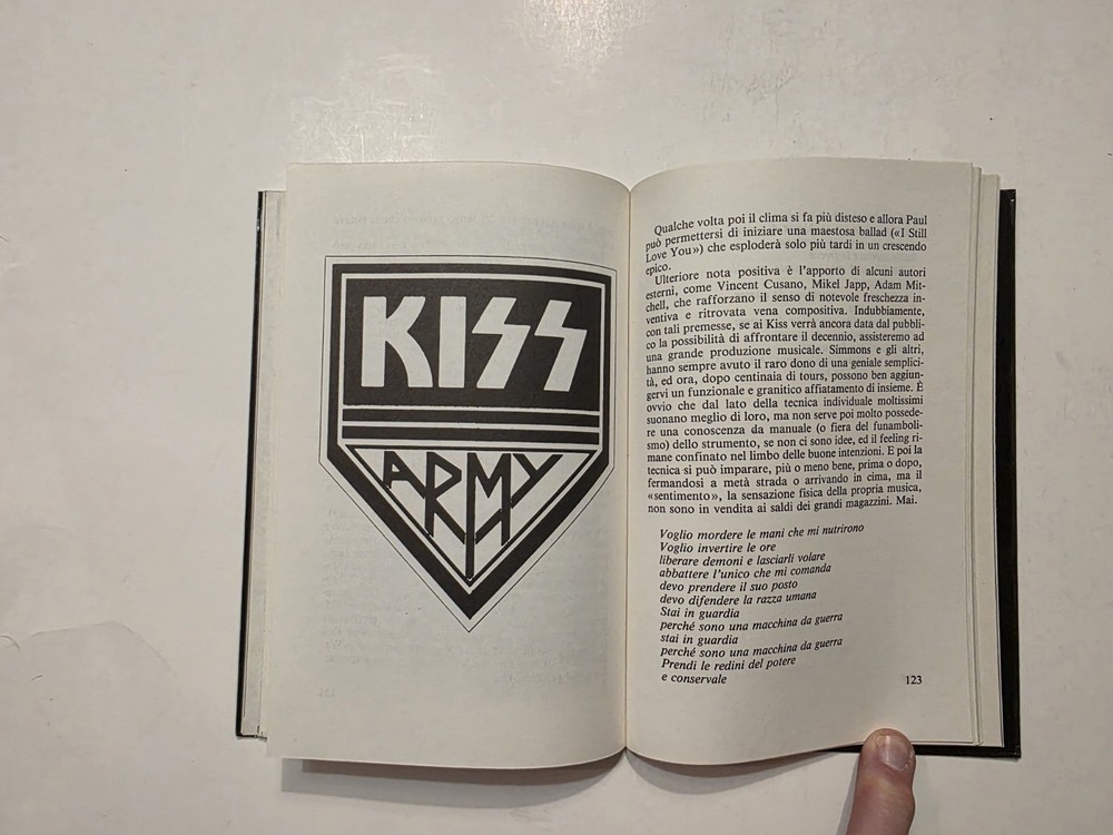 Very Rare Kiss 1978 Italian Rock Music Book