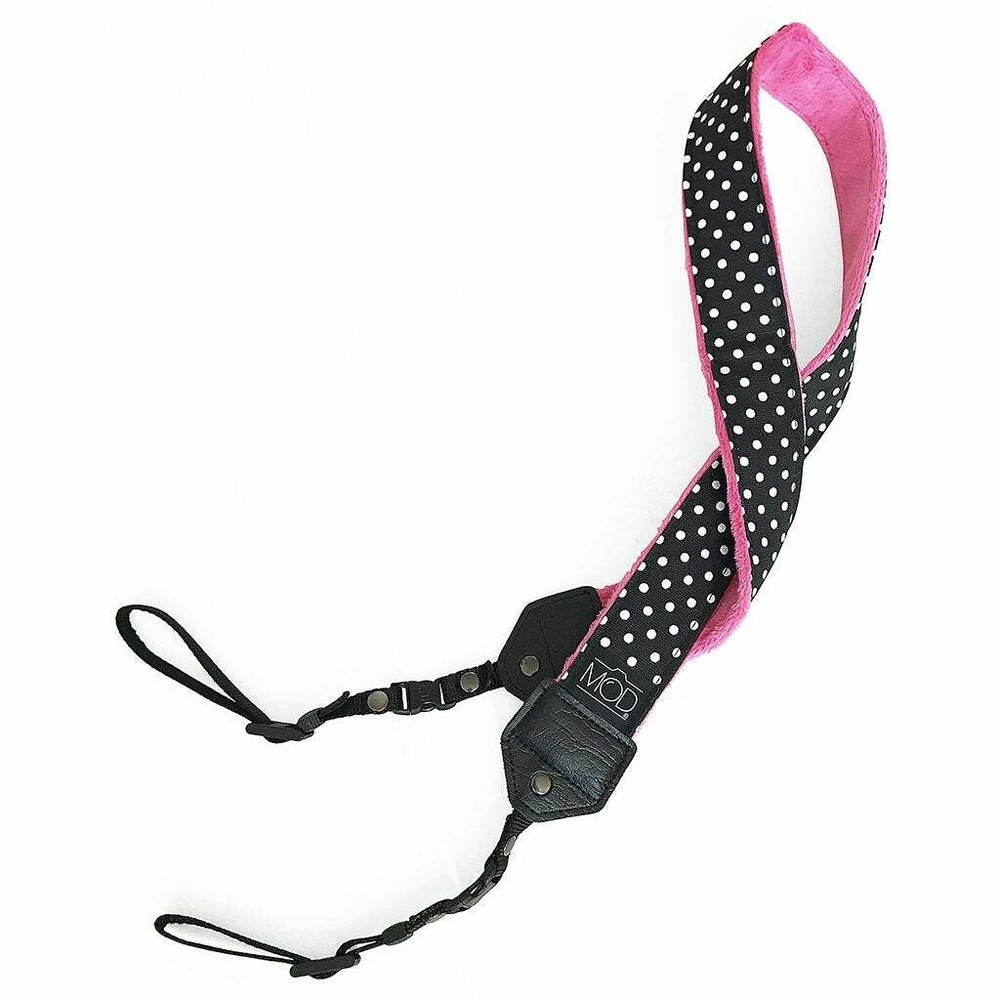 Mod Straps Black Polka with Quick Release Feature Premium Camera Strap