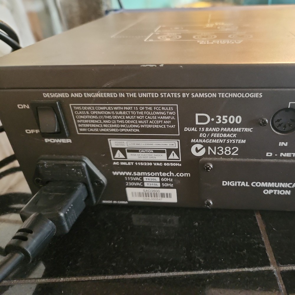 SAMSON D-3500 🌈RaRe🌈 Parametric Equalizer/feedback management system