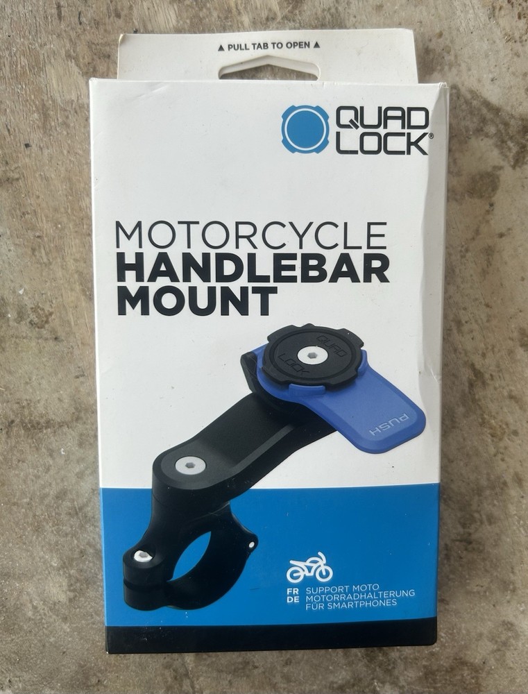 Quad Lock Motorcycle Handlebar Mount New In Box