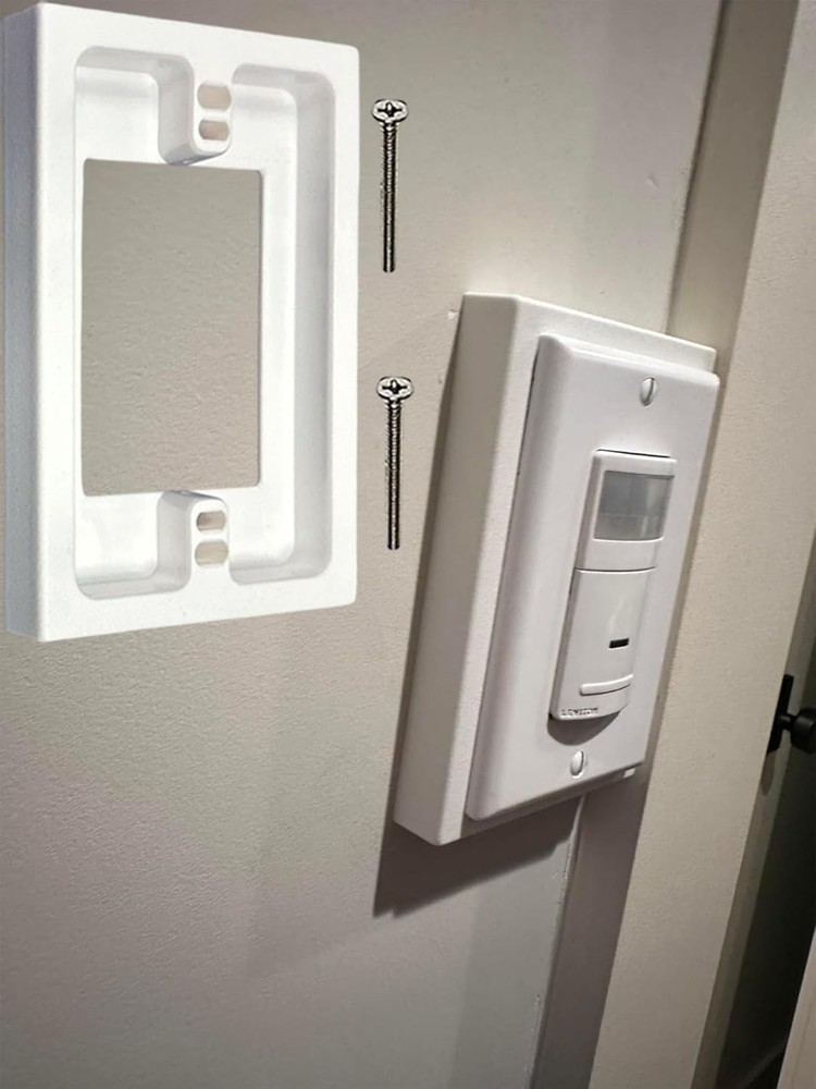 Practical 2-Pack Non-Metallic Shallow Box Extender: Quick Install, White Finish