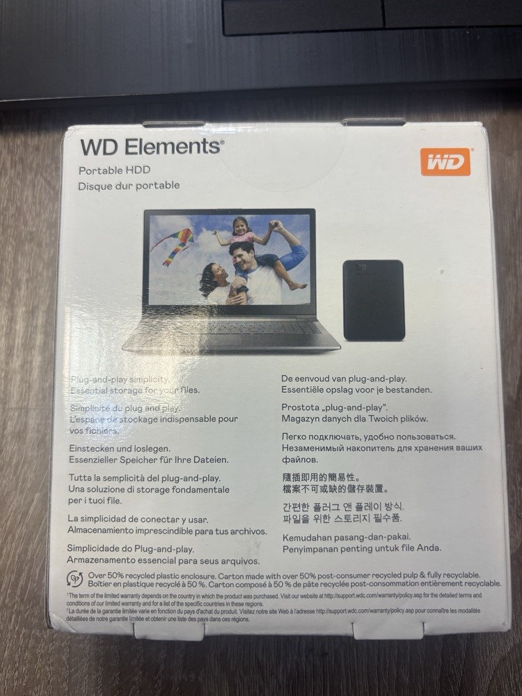 WD Elements External 5TB Hard Drive USB 3.0 PC PS4 XBox PS5 MAC