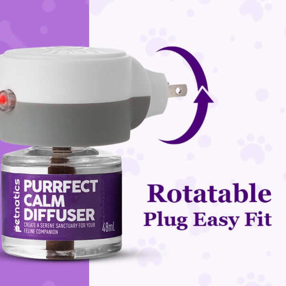 Purrfect Calm Cat Diffuser – Natural Odorless Calming Solution for Stress Relief