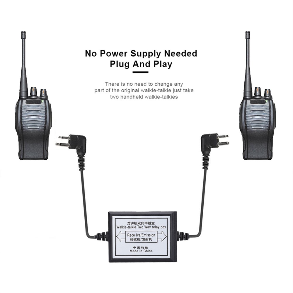 YINITONE RC‑108 Relay Box Repeater Audio Trigger Two Way for Construction Site