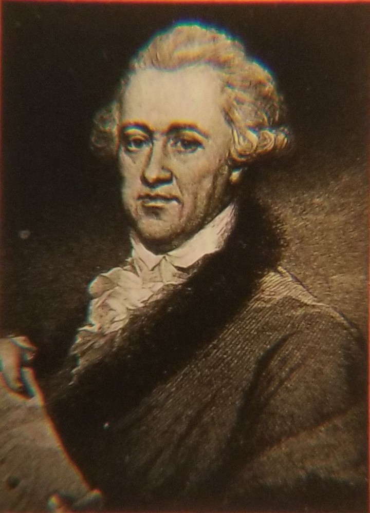 Sir William Herschall Portrait Microphotograph Microscope Slide