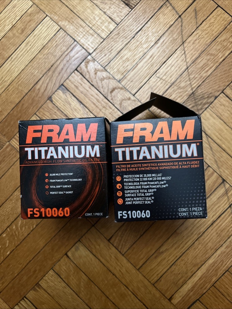 Fram Titanium FS10060 Oil Filter X2