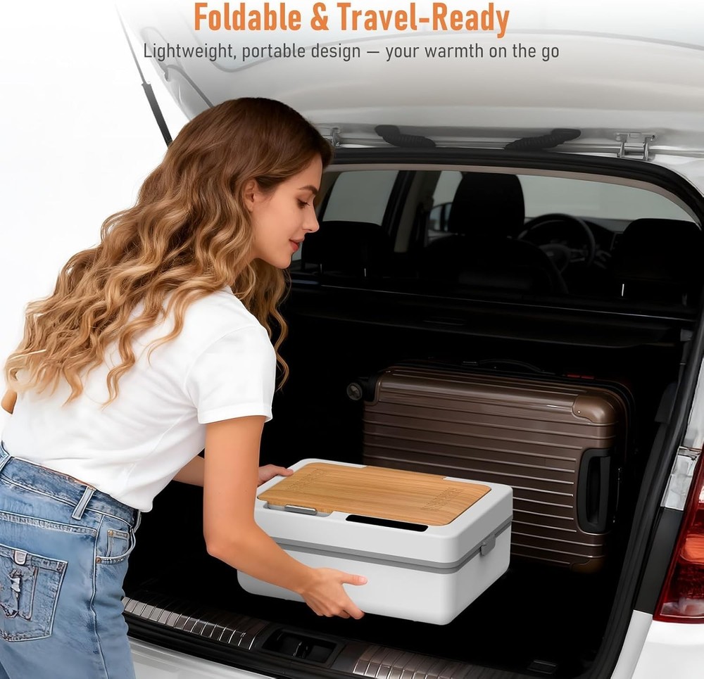 Compact 35L Towel Storage Heater with Digital Display & Timer – Gift-Ready