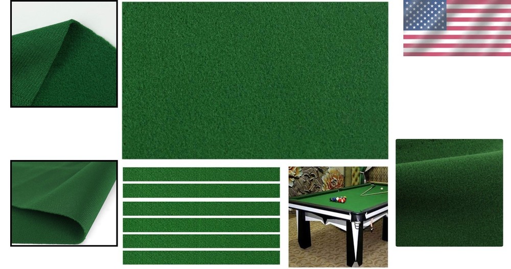 High Performance Pool Table Felt - Single-Sided Nylon, 7/8/9 Foot Options