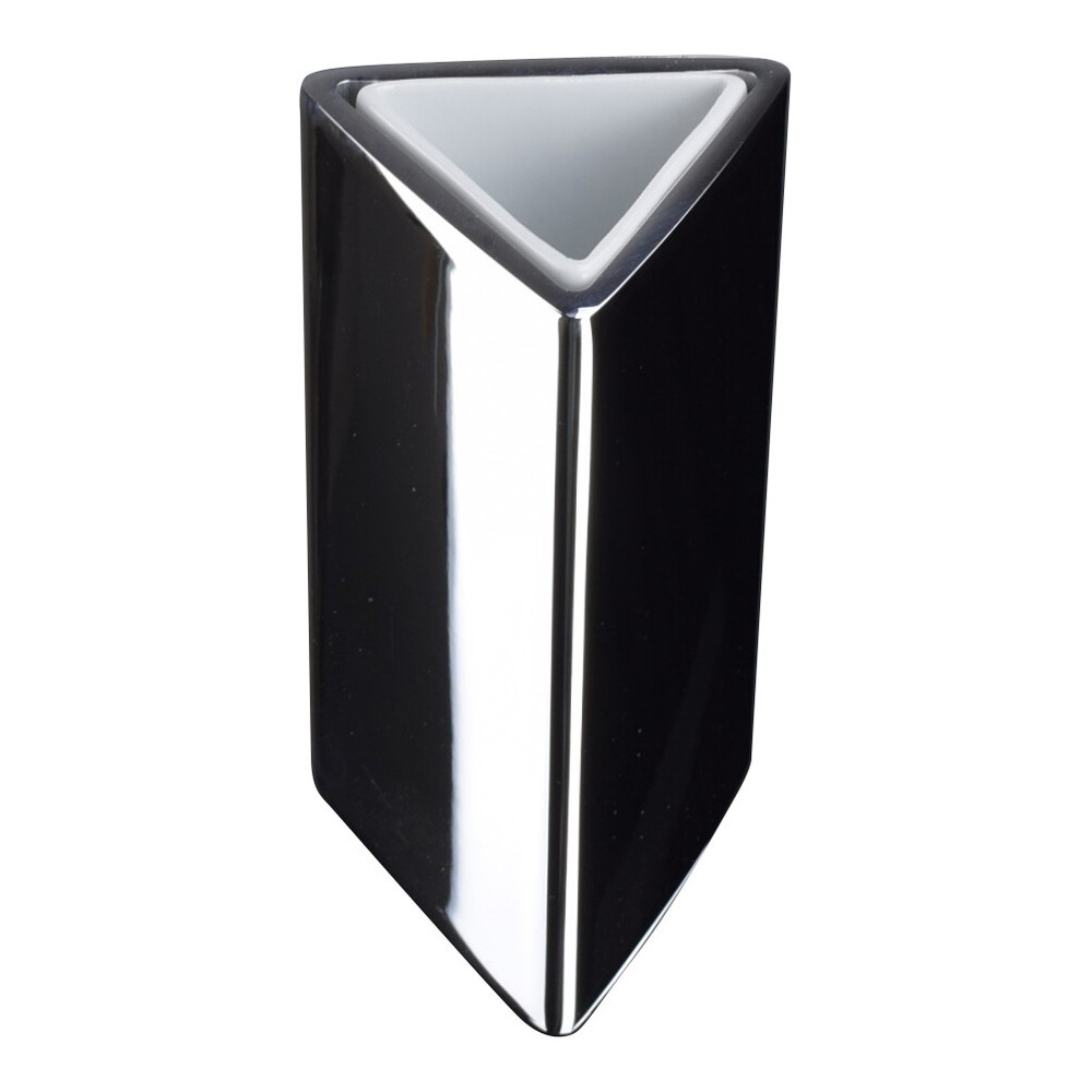 Pomd'or Triangular Wall-Mount Toothbrush Holder, Solid Brass, Polished Chrome