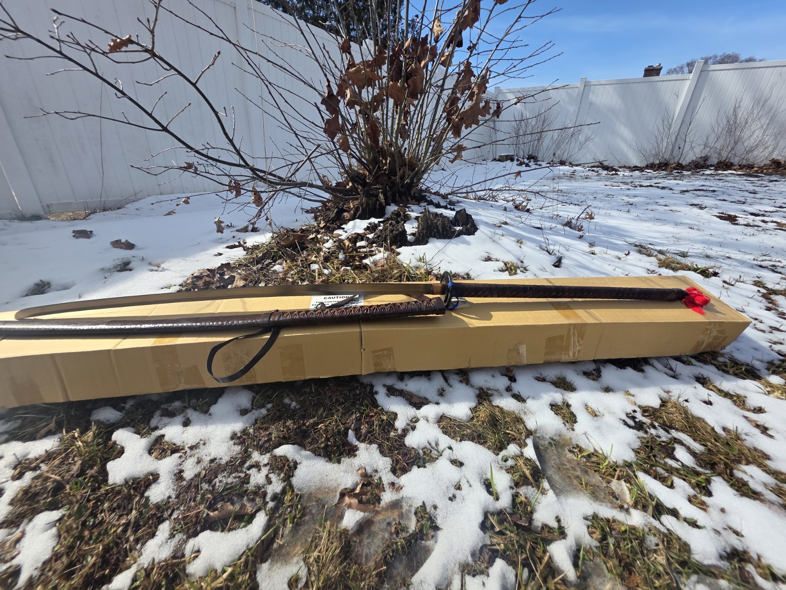 Ritter Steel Odachi Braided Leather Japanese Sword Samurai Katana