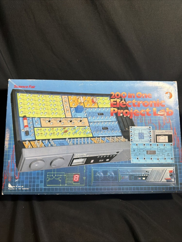 Radio Shack Science Fair Exploring Electronics Lab 200 in One Project Kit 28-265