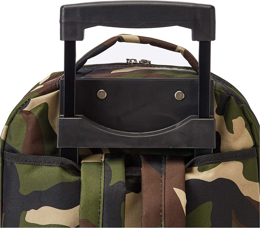 Double Handle 17" Rolling Backpack, Camo