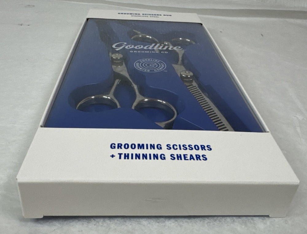 GOODLINE GROOMING SCISSORS DUO THINNING SHEARS BOXED