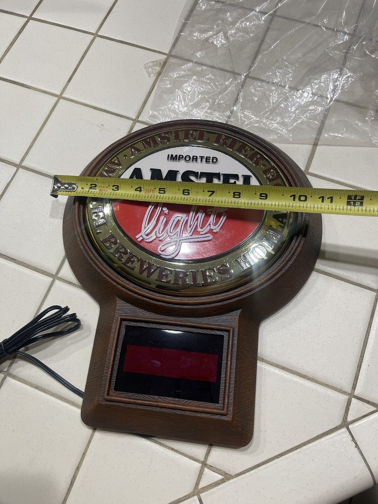 Amstel Light Imported Beer Sign Clock