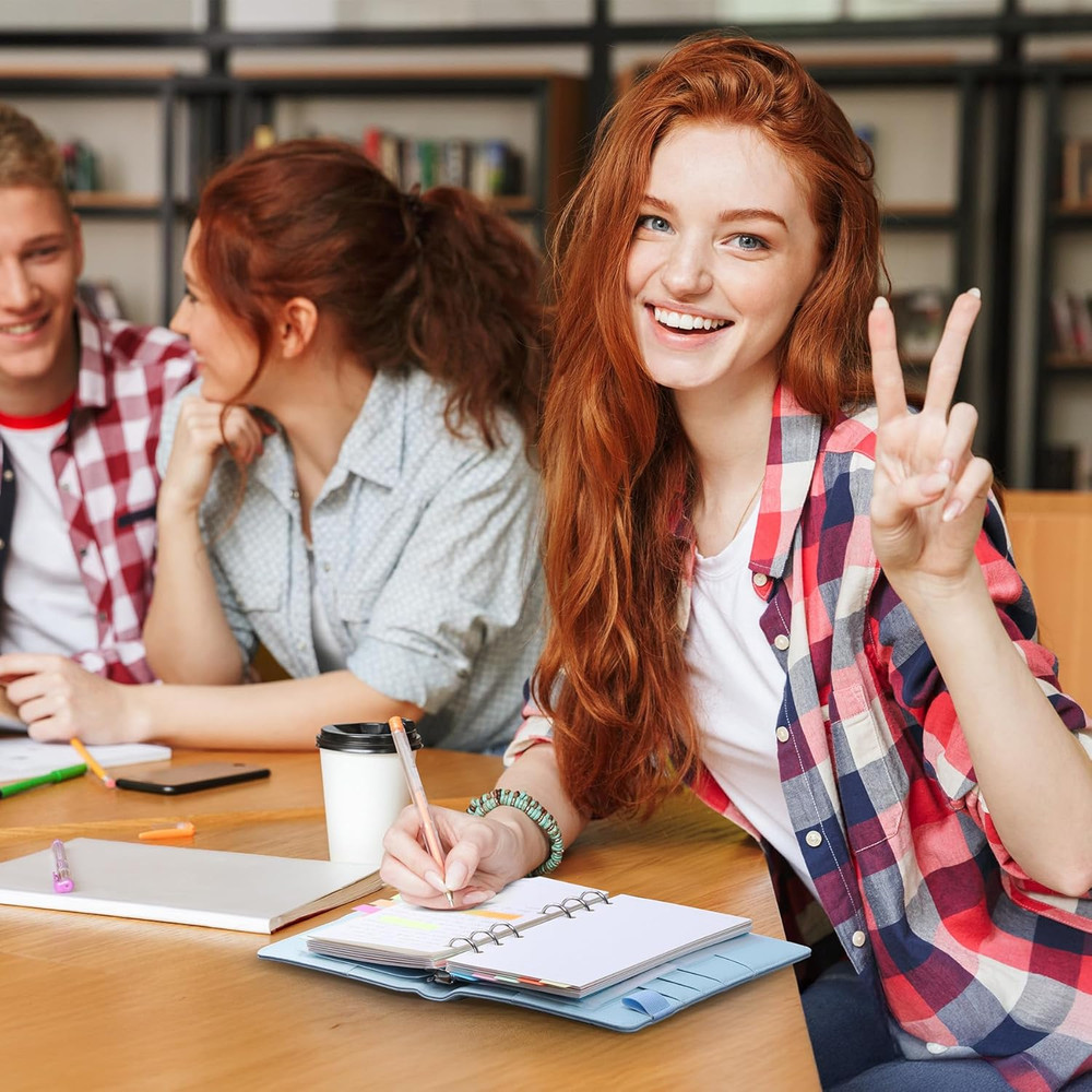 A6 Refill Paper Planner Inserts for A6 6 Ring Notebook Binder, 135 Sheets Lined