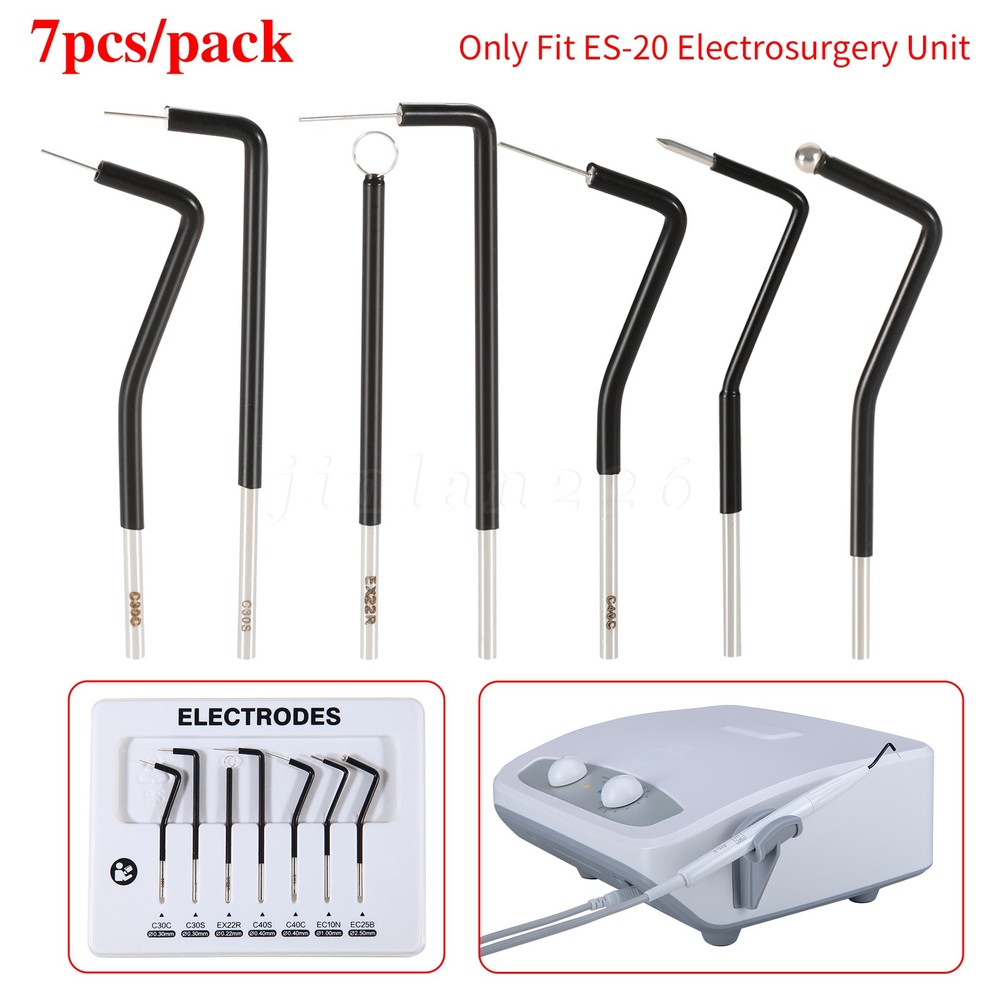 7 Knife Tips For Electro Electrosurgery Unit Machine High Frequency Electric CE