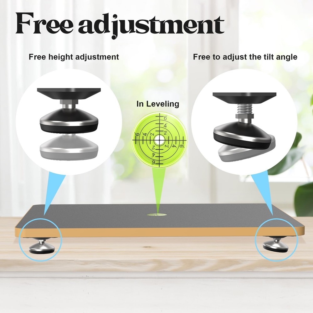 Leveling Table for Epoxy Resin, 16''x 12'' Adjustable Precision Leveling Plat...