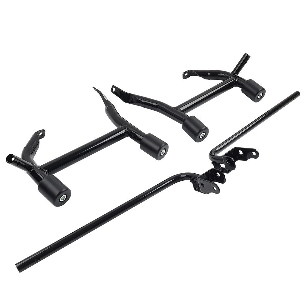 Rear Saddle Bag Guards Crash Bar For Harley Touring Street Glide Road King 09-25