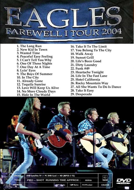 EAGLES / MELBOURNE 2004. 1xDVD