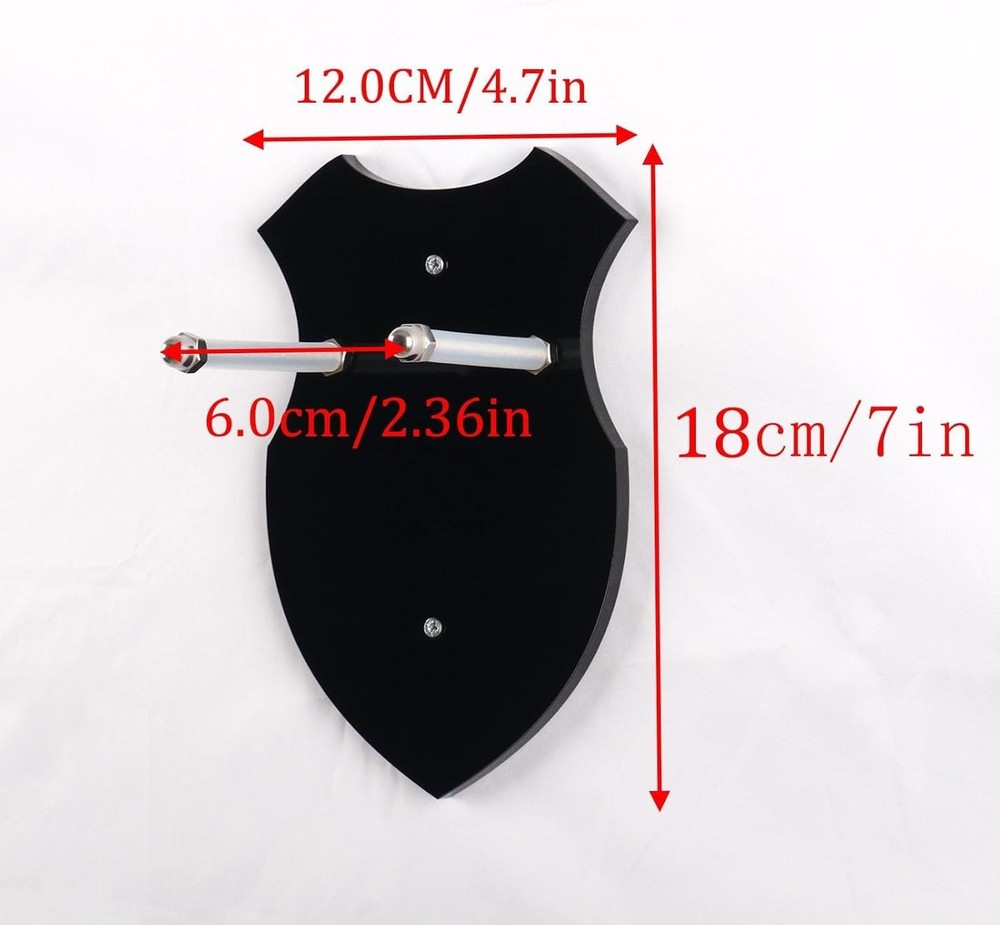 Sword Wall Mount Display Stand Hook Hanger for Sword Dagger Axe Keyblade Black