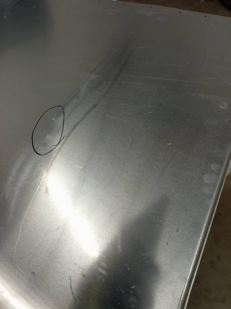 DAMAGED Peterbilt 379 Extended Hood Top Panel - Right