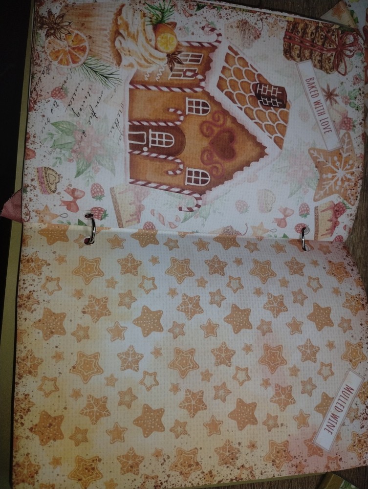 Gingerbread Junk Journal USA Seller Scrapbook