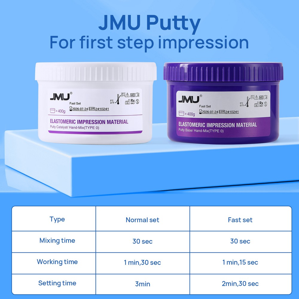 400G*2 Dental Impression Material Putty Fast/Normal Set Base & Catalyst