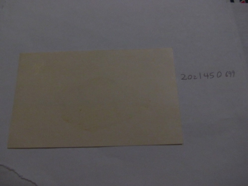 Earl Stephenson signed Index Card JSA AUCTION CERTIFIED