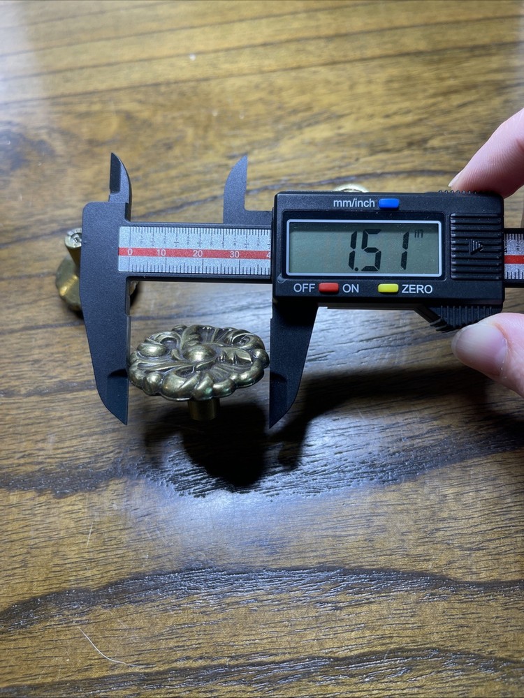 (3) Vtg Ornate MCM Amerock Brass Drawer Knobs Pulls Mixed Lot