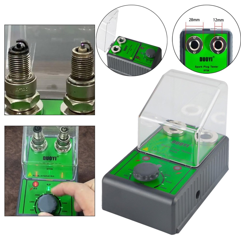 Car Spark Plug Tester Tool for 12V Vehicles US Adapter